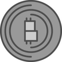 Bitcoin-Vektor-Icon-Design vektor