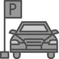 Parkplatz-Vektor-Icon-Design vektor