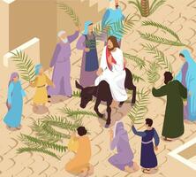 Palme Sonntag Christus Illustration vektor