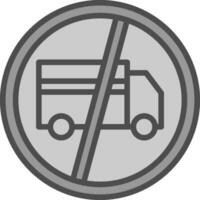 Nein Lastwagen Vektor Symbol Design