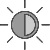 Sonne-Vektor-Icon-Design vektor