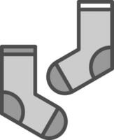 Socken-Vektor-Icon-Design vektor