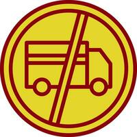 Nein Lastwagen Vektor Symbol Design