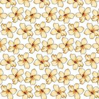 tropisches Muster mit exotischen Blumen im Karikaturstil vektor