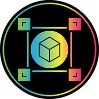 Blockchain-Vektor-Icon-Design vektor