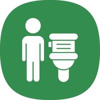 Toiletten-Vektor-Icon-Design vektor