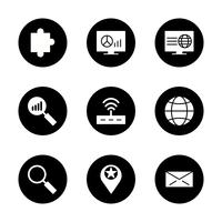 Satz von Vector SEO Search Engine Optimization Icons