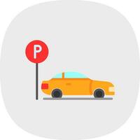 Parkplatz-Vektor-Icon-Design vektor