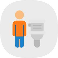 Toiletten-Vektor-Icon-Design vektor