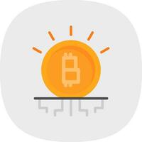 Bitcoin Verschlüsselung Vektor Symbol Design