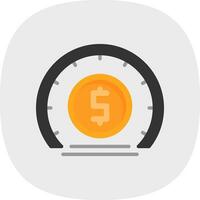 Zeit ist Geld-Vektor-Icon-Design vektor