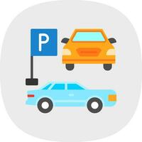 Parkplatz-Vektor-Icon-Design vektor