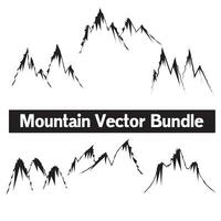 Berg Symbol Logo Vektor Illustration zum Abenteuer draussen Sport Grafik