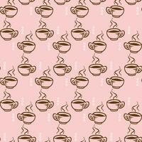 internationell kaffe dag mönster design vektor
