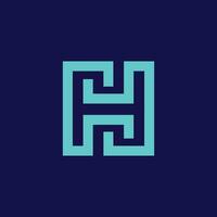 modern kreativ Brief h Vektor Logo Design