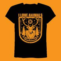 jag kärlek djur de smak bra t-shirt vektor