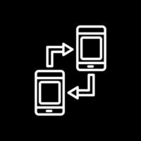 Handy, Mobiltelefon synchronisieren Vektor Symbol Design