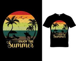 sommar t-shirt design vektor