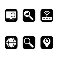 Satz von Vector SEO Search Engine Optimization Icons