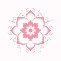 blommig mandala emblem vektor - naturens skönhet och invecklad symmetri i fängslande design