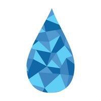 Wasser fallen abstrakt Logo Vektor