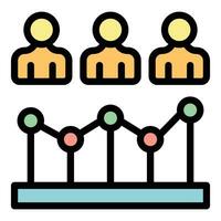 Population Wachstum Symbol Vektor eben