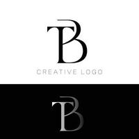 tb Initiale Brief Logo Design vektor