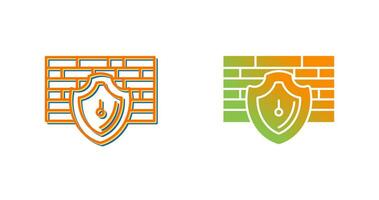 Firewall-Vektor-Symbol vektor