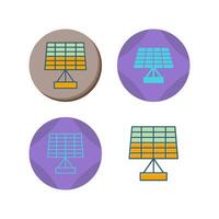 Vektorsymbol für Solarpanel vektor