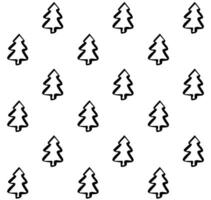 Vektor Hand gezeichnet Gekritzel skizzieren Fichte Baum