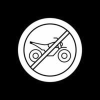 Nein Fahrrad Vektor Symbol Design