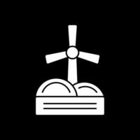 Windmühlen-Vektor-Icon-Design vektor