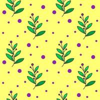 lila Gras nahtlose Blumenmuster für Hintergrund, Textil, Druck vektor