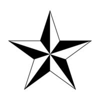 Star Vektor Symbol zum Grafik Design, Logo, Netz Grundstück, Sozial Medien, Handy, Mobiltelefon Anwendung, ui Illustration