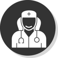 Krankenschwester-Vektor-Icon-Design vektor