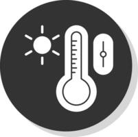 Temperatur Steuerung Vektor Symbol Design