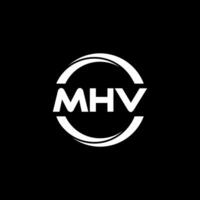 mhv Brief Logo Design, Inspiration zum ein einzigartig Identität. modern Eleganz und kreativ Design. Wasserzeichen Ihre Erfolg mit das auffällig diese Logo. vektor
