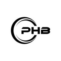 phb brev logotyp design, inspiration för en unik identitet. modern elegans och kreativ design. vattenmärke din Framgång med de slående detta logotyp. vektor