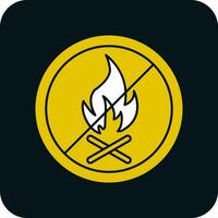 Nein Feuer erlaubt Vektor Symbol Design