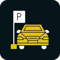 Parkplatz-Vektor-Icon-Design vektor