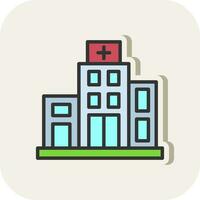 Krankenhaus-Vektor-Icon-Design vektor