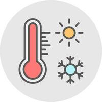 Thermometer-Vektor-Icon-Design vektor