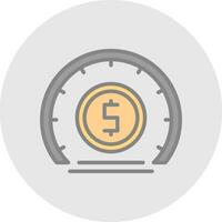 Zeit ist Geld-Vektor-Icon-Design vektor