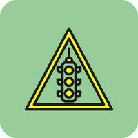 Verkehrszeichen-Vektor-Icon-Design vektor