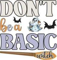 Halloween Zitate Vektor Design