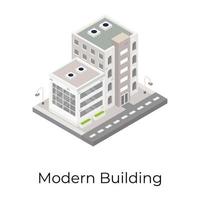 modernes Stadtgebäude vektor
