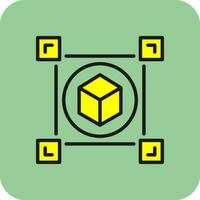 Blockchain-Vektor-Icon-Design vektor