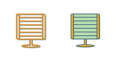 Vektorsymbol für Infrarotheizung vektor