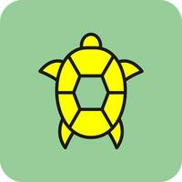 Schildkröten-Vektor-Icon-Design vektor