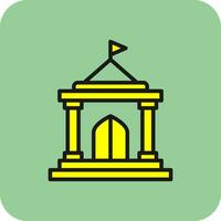 tempel vektor ikon design